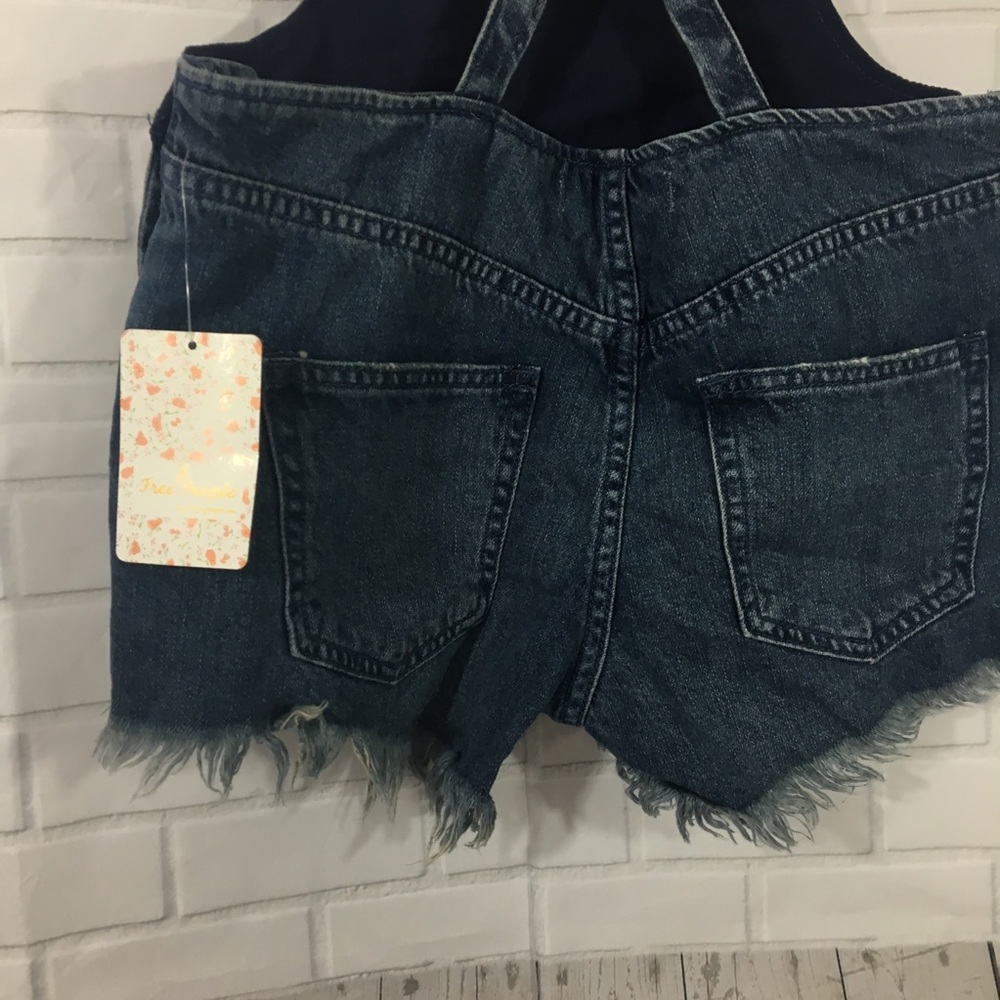 We The free NWT Denim overall shorts 25 - Picture 8 of 8